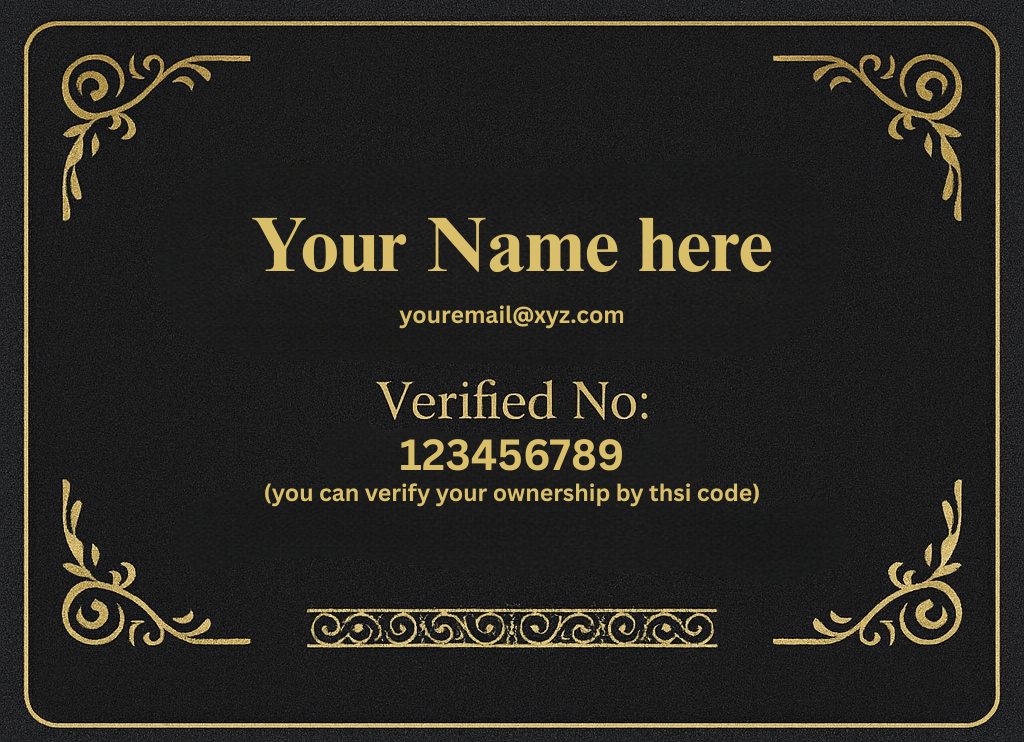 Desi N Pass Back View with Verification details